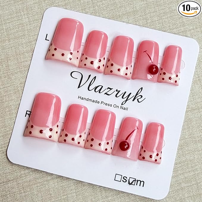 Pink polka dots