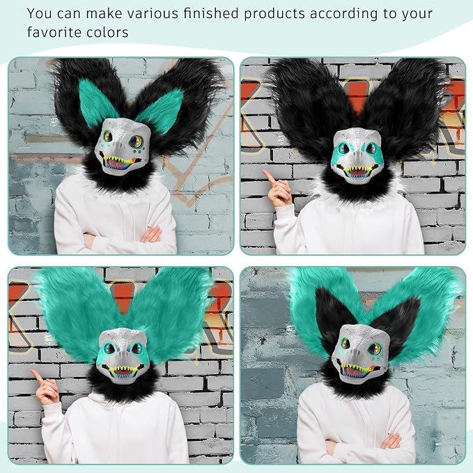 Teal, White, Black