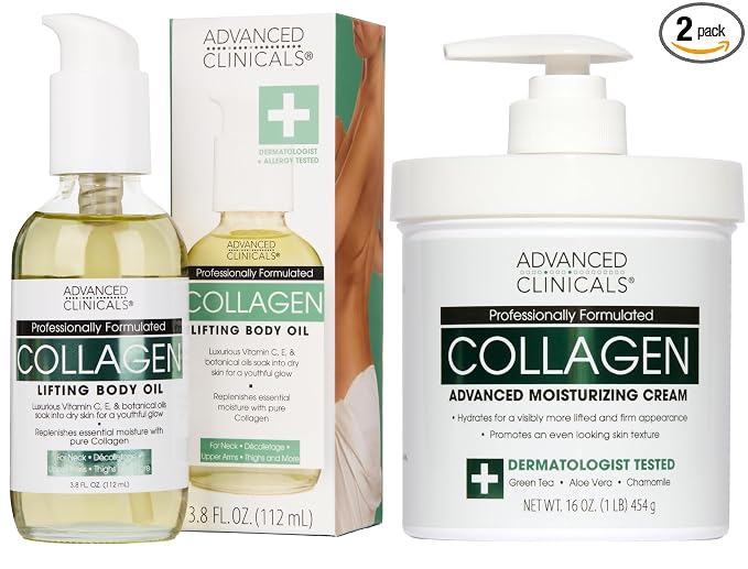 Firming Collagen Cream + Body Oil Set