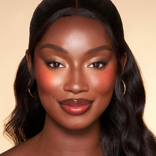 Pinched Cheek Glow - vibrant flame red