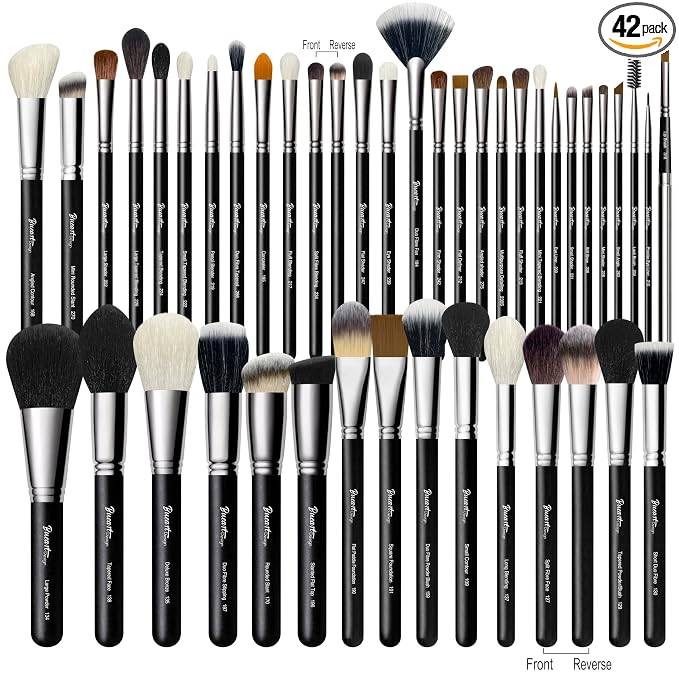 42Pcs Matte Pearl Black