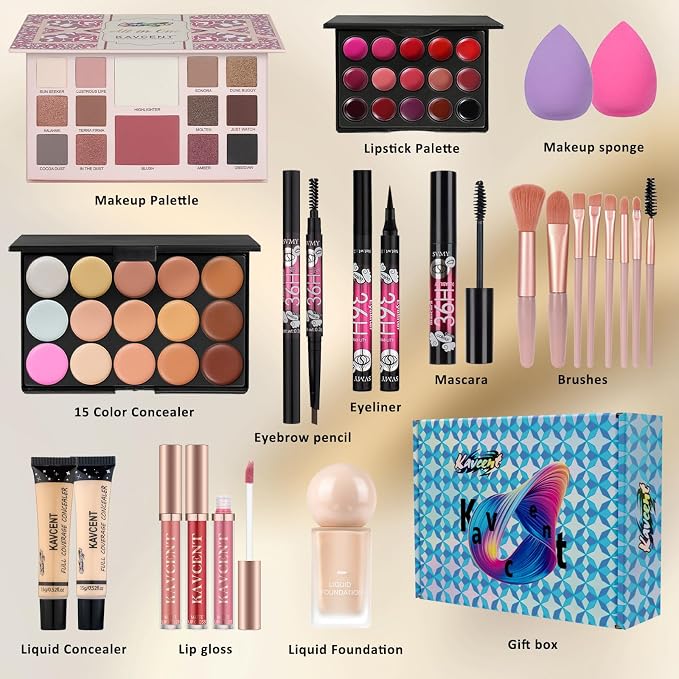 Blue Medium Makeup Gift