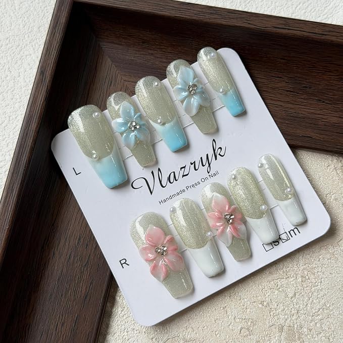 French Tip Blue