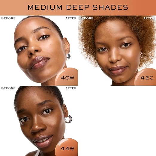 40W: Medium Deep Skin with Warm Golden Undertones