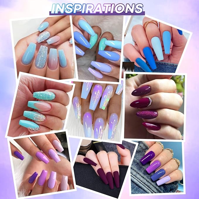 Baby Blue Violet Purple