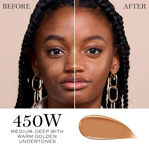 450W: medium-deep with warm golden undertones