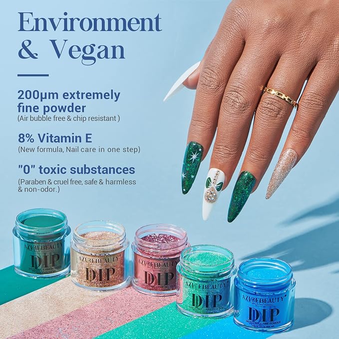 Ocean Blue Green Glitter