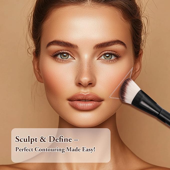 3Pcs Foundation Brush Set