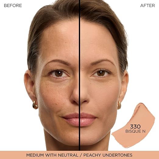 330 Bisque N: medium skin with neutral/peachy undertones