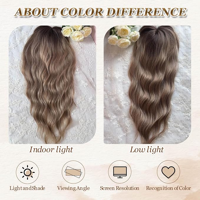 Light Brown with Blonde Highlights