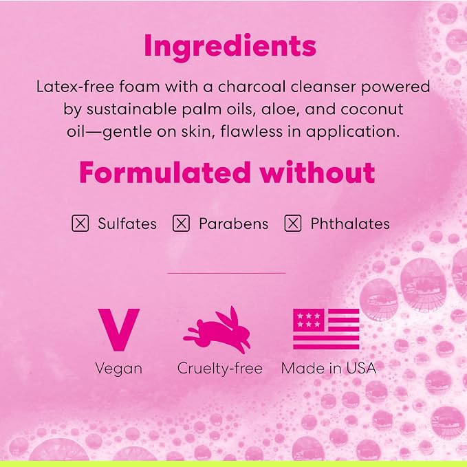 OP Makeup Sponge + Solid Charcoal Cleanser