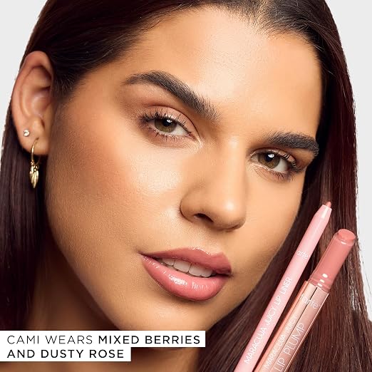 dusty rose (liner), hibiscus (balm), mixed berries (plump)