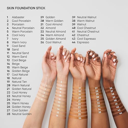 08 Warm Ivory (Fair beige with light yellow undertones; for fair skin)