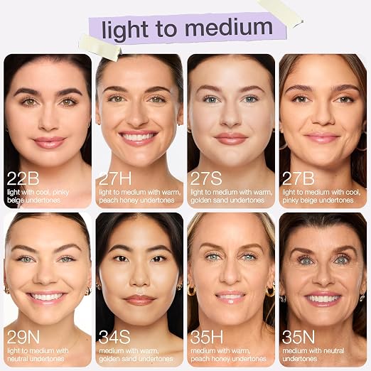 35H medium honey (medium skin with warm, peach undertones )