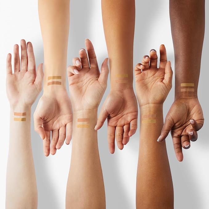 Bronze Shimmer, Warm Gold Shimmer