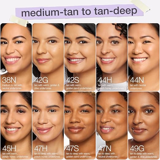 36S medium-tan sand (medium to tan skin with warm, golden undertones)