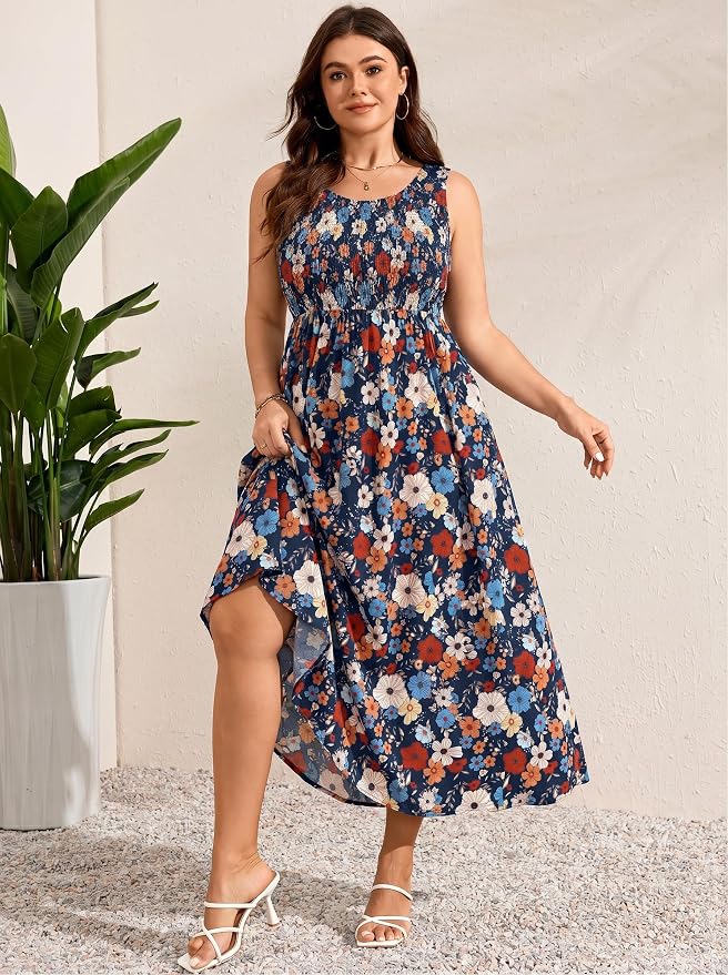 Navy Blue Floral