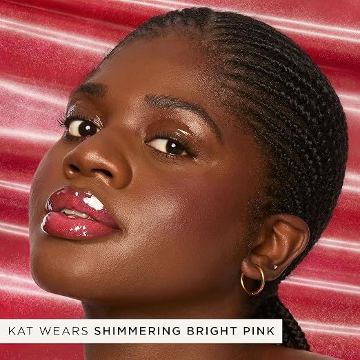 shimmering bright pink