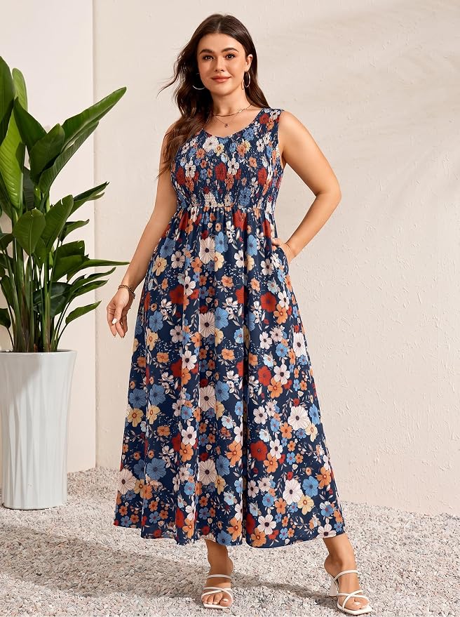 Navy Blue Floral