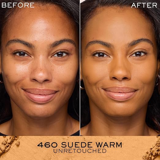 460 Suede Warm: deep tan skin tones with warm yellow undertones