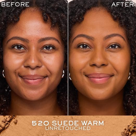520 Suede Warm: deepest skin tones with warm yellow undertones
