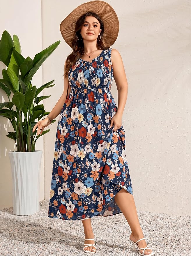 Navy Blue Floral