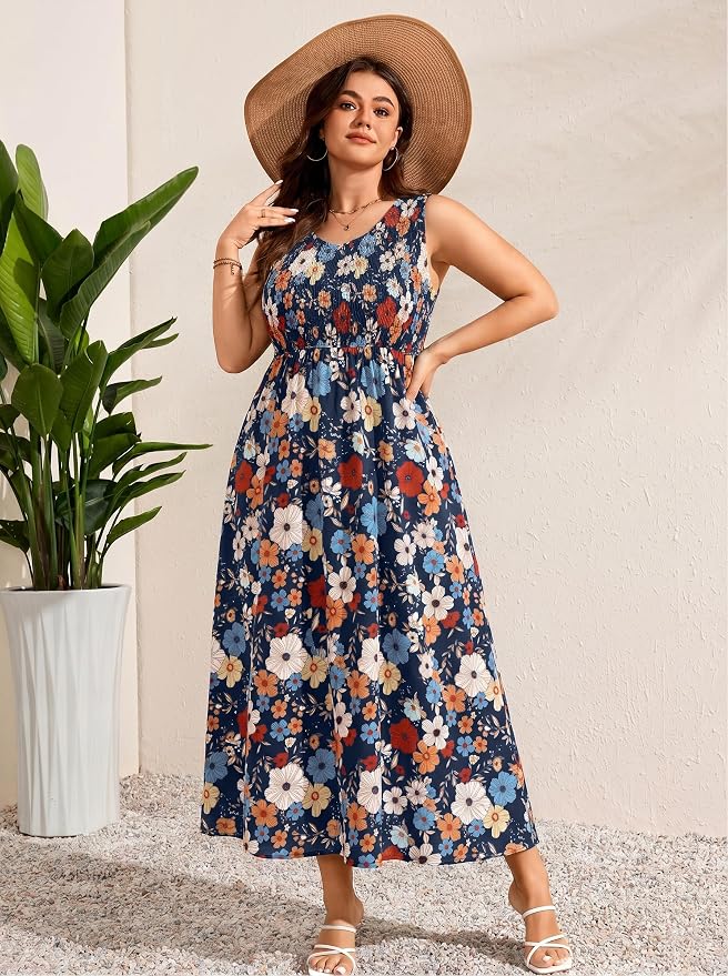 Navy Blue Floral