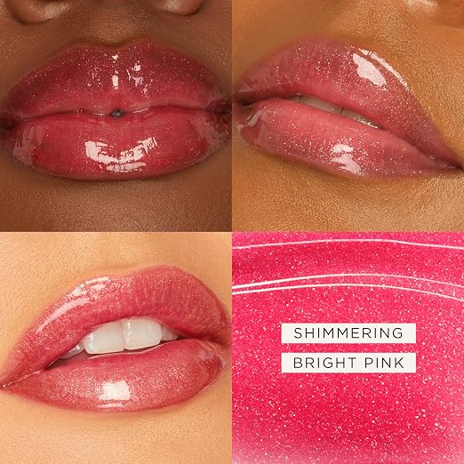 shimmering bright pink