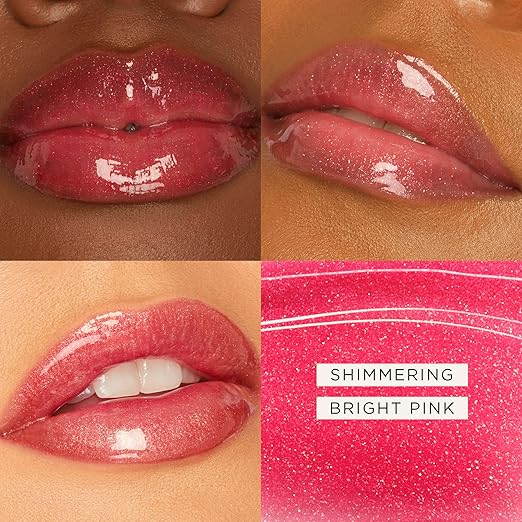 shimmering bright pink