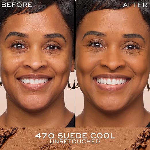 470 Suede Cool: deep skin tones with neutral red undertones