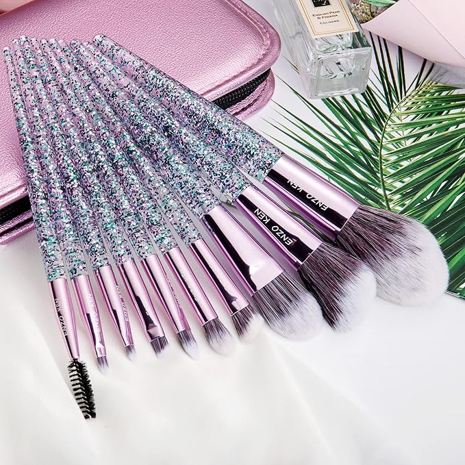 Violet Glittery 10pcs
