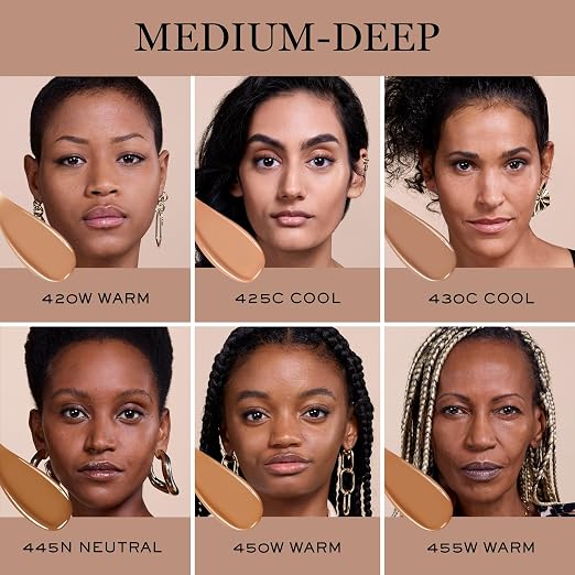 445N: medium-deep with neutral golden undertones