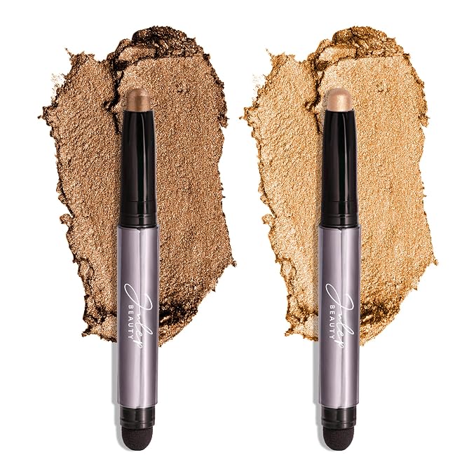Bronze Shimmer, Warm Gold Shimmer